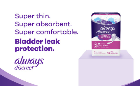 Always Discreet Incontinence Liners, Very Light Regular, 120 CT 