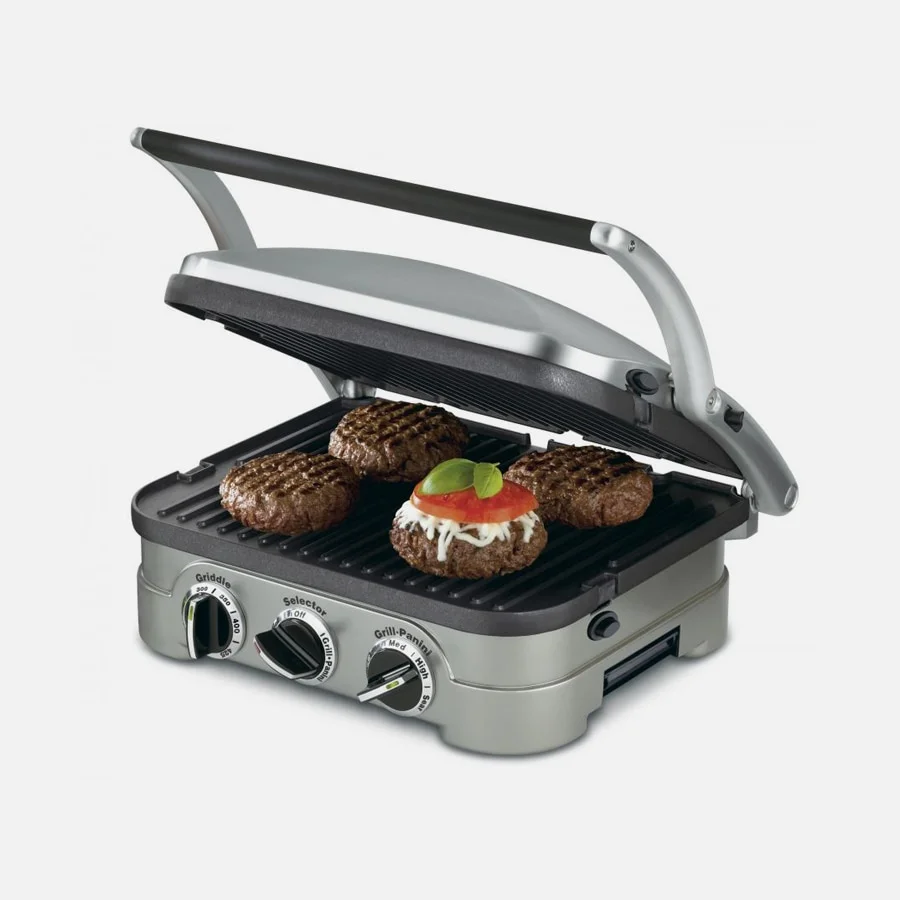 Cuisinart® Griddler + Removable Dishwasher-Safe Plates GR-4JCP