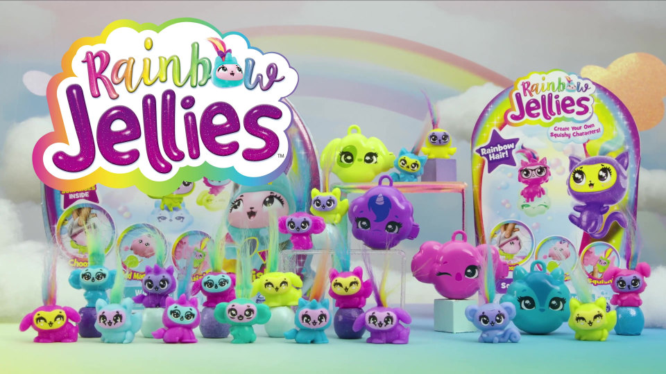 Rainbow Jellies, Creation Kit with 25 Surprises to Make Your Own Squishy  Characters, for Kids Aged 6 and up