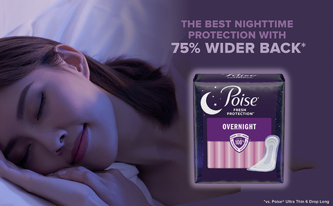 Poise Overnight Pad, Extra Coverage 