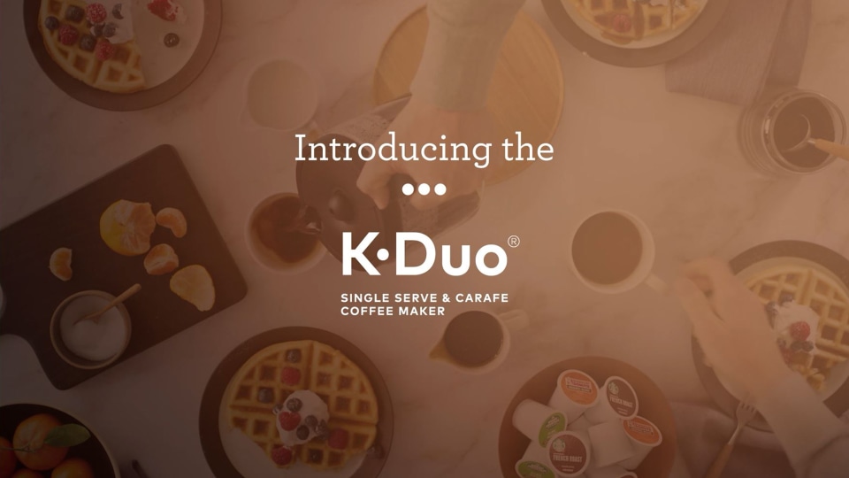 thumbnail video image 2 of Keurig K-Duo Special Edition Single Serve K-Cup Pod & Carafe Coffee Maker, Silver, 2 of 10