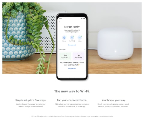 Google Nest Wifi Router: Home Internet System with New