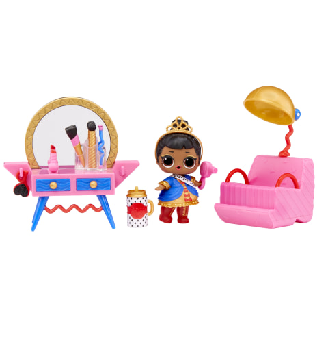 Lol Surprise Vacay Lounge Playset with Leading Baby Collectible Doll and 8 Surprises