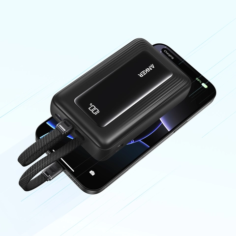 Anker 20,000mAh Power Bank, 30W Fast Charging, Built-In USB-C +