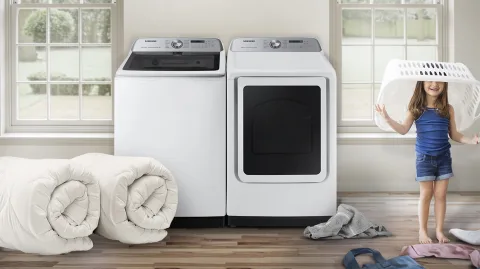Fit more for fewer loads - Large 7.4 cu. ft. Capacity