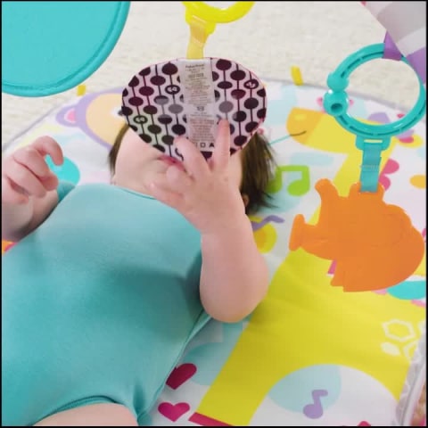 thumbnail video image 2 of Fisher-Price FGG46 Deluxe Kick & Play Piano Gym, 2 of 8