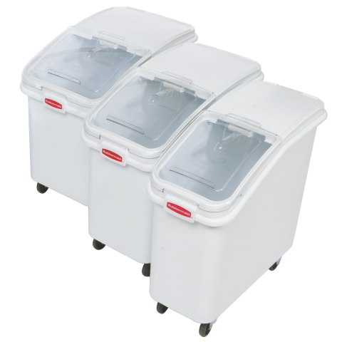 Rubbermaid Commercial Products RCP 3600-88 WHI 2.75 Cu Ft Ingredient Bin  with Slanted Lid - W, 1 - Fred Meyer