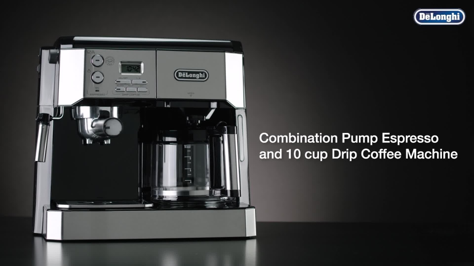 thumbnail video image 2 of De'Longhi Combi Coffee Machine, Black,Silver,Multi-color, 2 of 7