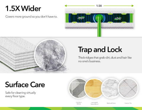 Swiffer Sweeper XL Wet Pad Refills, Open Window Fresh, 12 Ct 