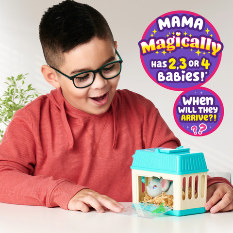 Little Live Pets Mama Surprise Minis, Feed and Nurture a Lil' Bunny Inside  Hutch