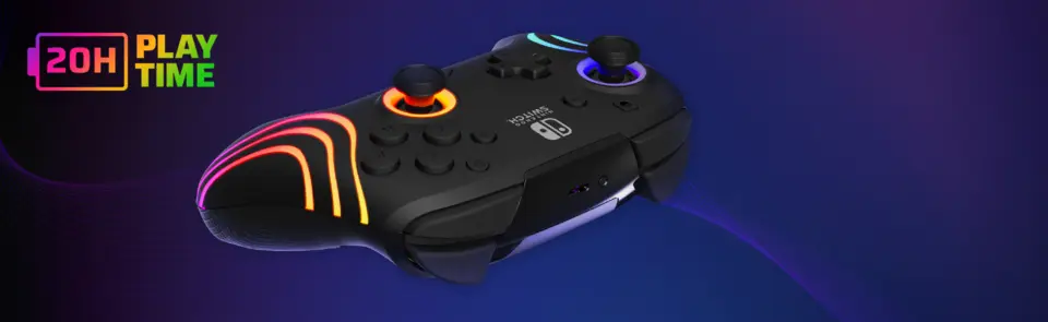 PDP Afterglow Wave Wireless Pro Controller - Black - Micro