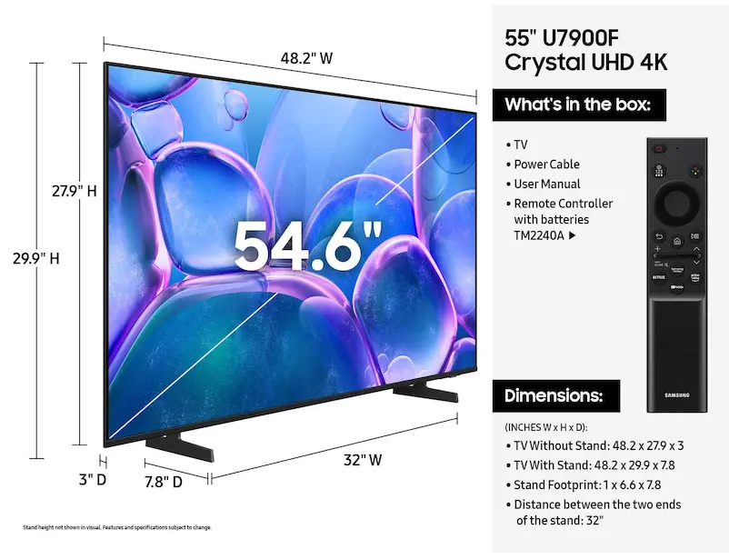 SAMSUNG UN55U7900F | ABC Warehouse