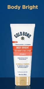Gold Bond Body Bright Daily Lotion with Vitamin C for Face & Body