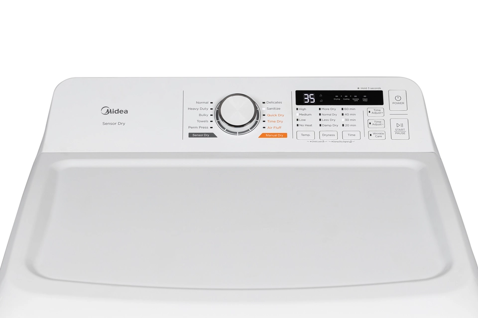 Midea 7-ft³ Sensor Dry White Electric Dryer MLE47R5BWW | RONA