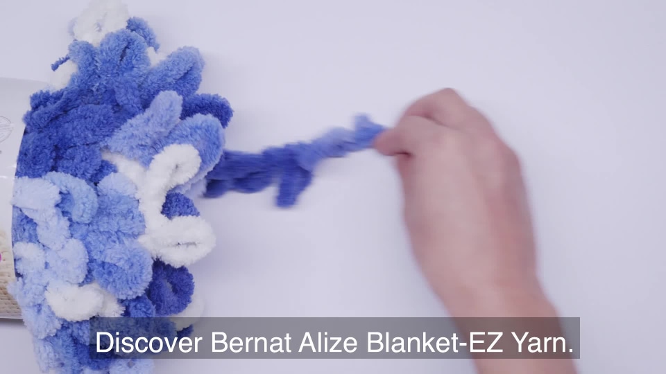 thumbnail video image 2 of Bernat Jumbo 100% Polyester Slate Grays Yarn, 18 yd, 2 of 11