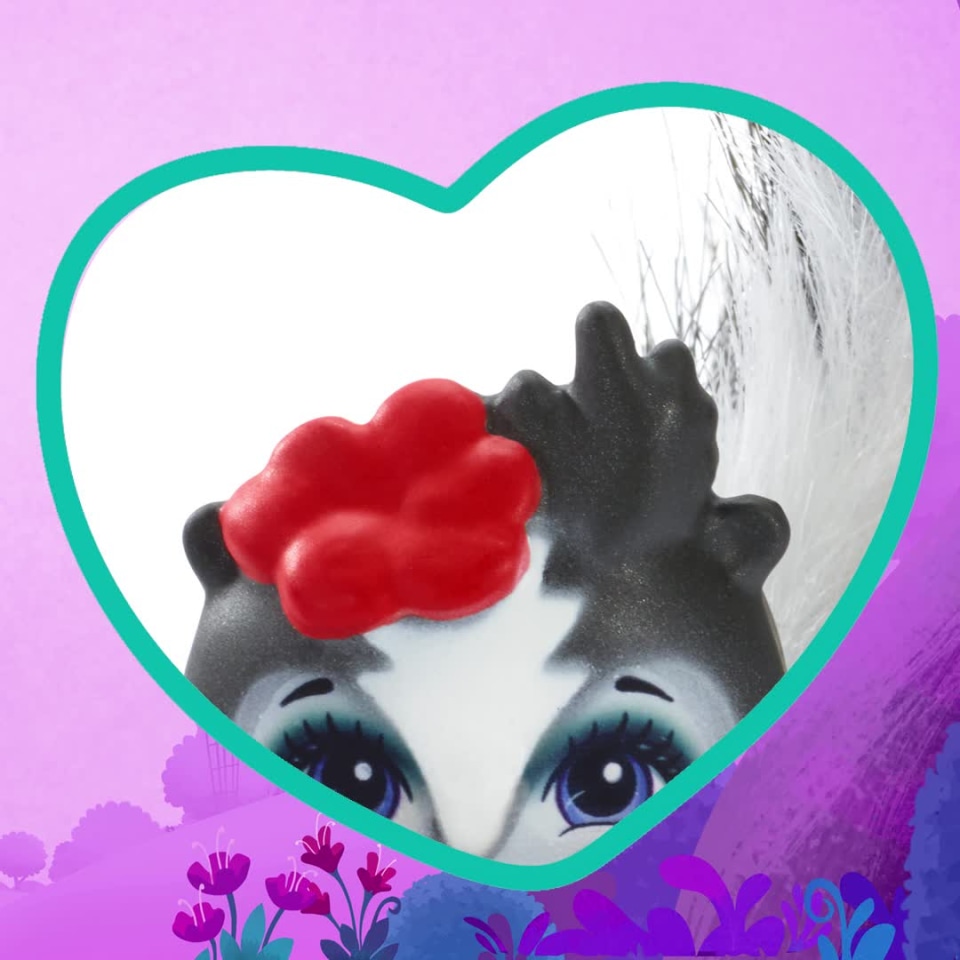 thumbnail video image 2 of Enchantimals Sage Skunk Doll W Ith Caper Skunk Friend, 2 of 9