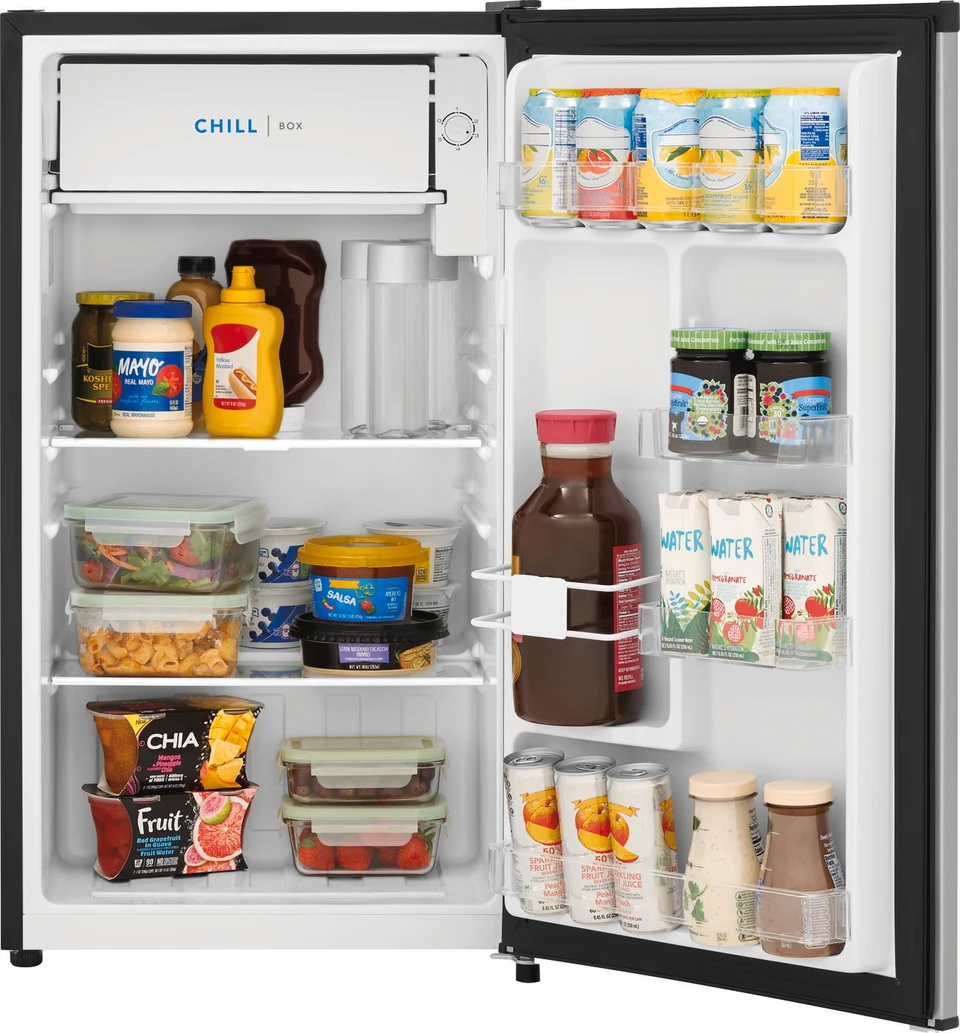 Frigidaire 3.3 Cu. Ft. Compact Refrigerator in Stainless Steel Nebraska Furniture Mart