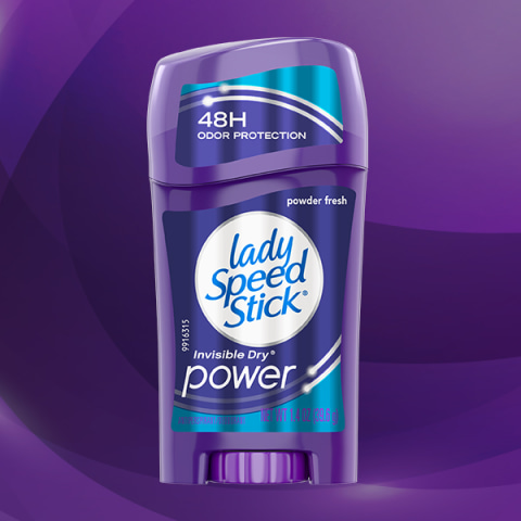 Lady Speed Stick Invisible Dry Antiperspirant Deodorant, Powder Fresh - 2.3  ounce (6 Pack)