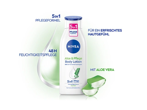NIVEA Body Lotion Aloe & Pflege online bestellen | MLLER