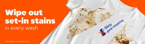 Wipe out set-in stains in every wash
