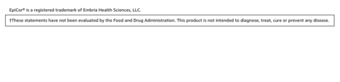 EpiCor® is a registered trademark of Embria Health Sciences, LLC. †These statements have not been evaluated by the Food and Drug Administration. This product is not intended to diagnose, treat, cure or prevent any disease.