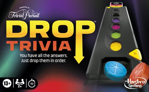 Hasbro Gaming - Trivial Pursuit - Drop Trivia Electronic Party Board Game - View #13