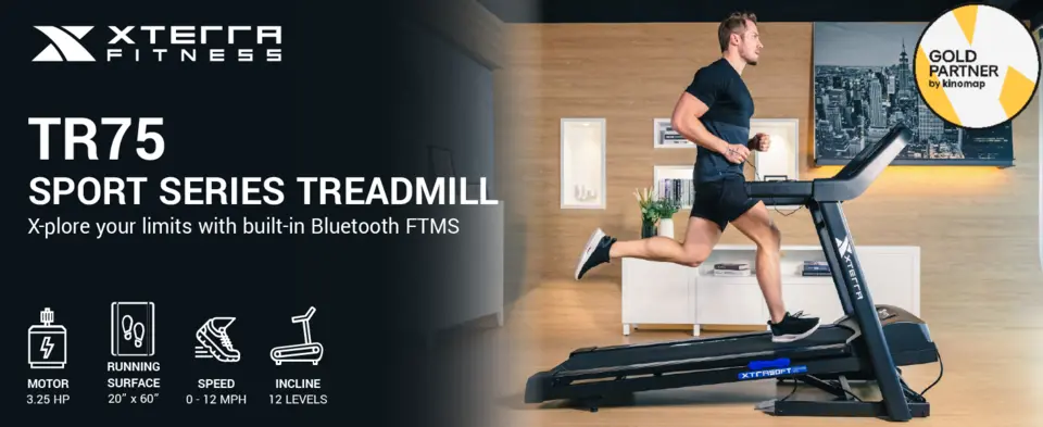 teratera XTERRA Fitness TR75 Treadmill – Powerful, Compact & Foldable