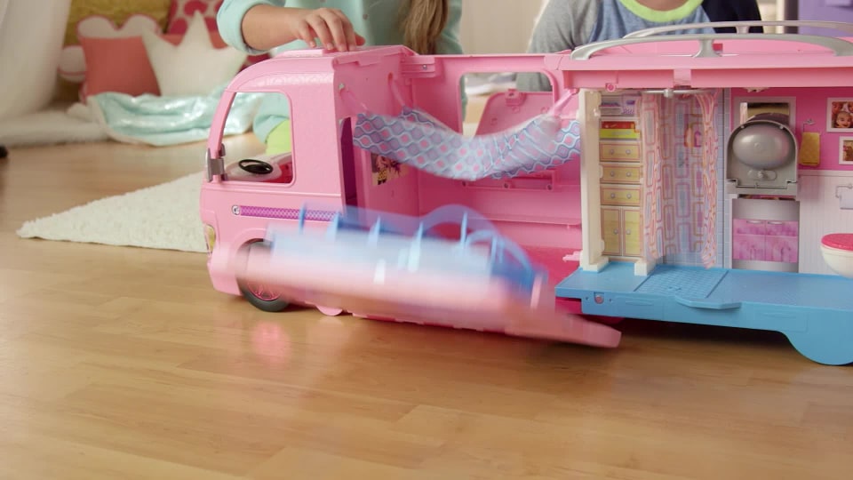 Barbie Camper, Doll Playset with 50 Accessories and Waterslide, Dream Camper - image 2 of 8