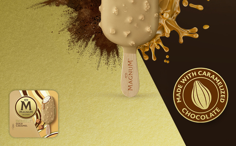 Magnum Double Sea Salt Caramel Vanilla & Caramel Swirl Milk