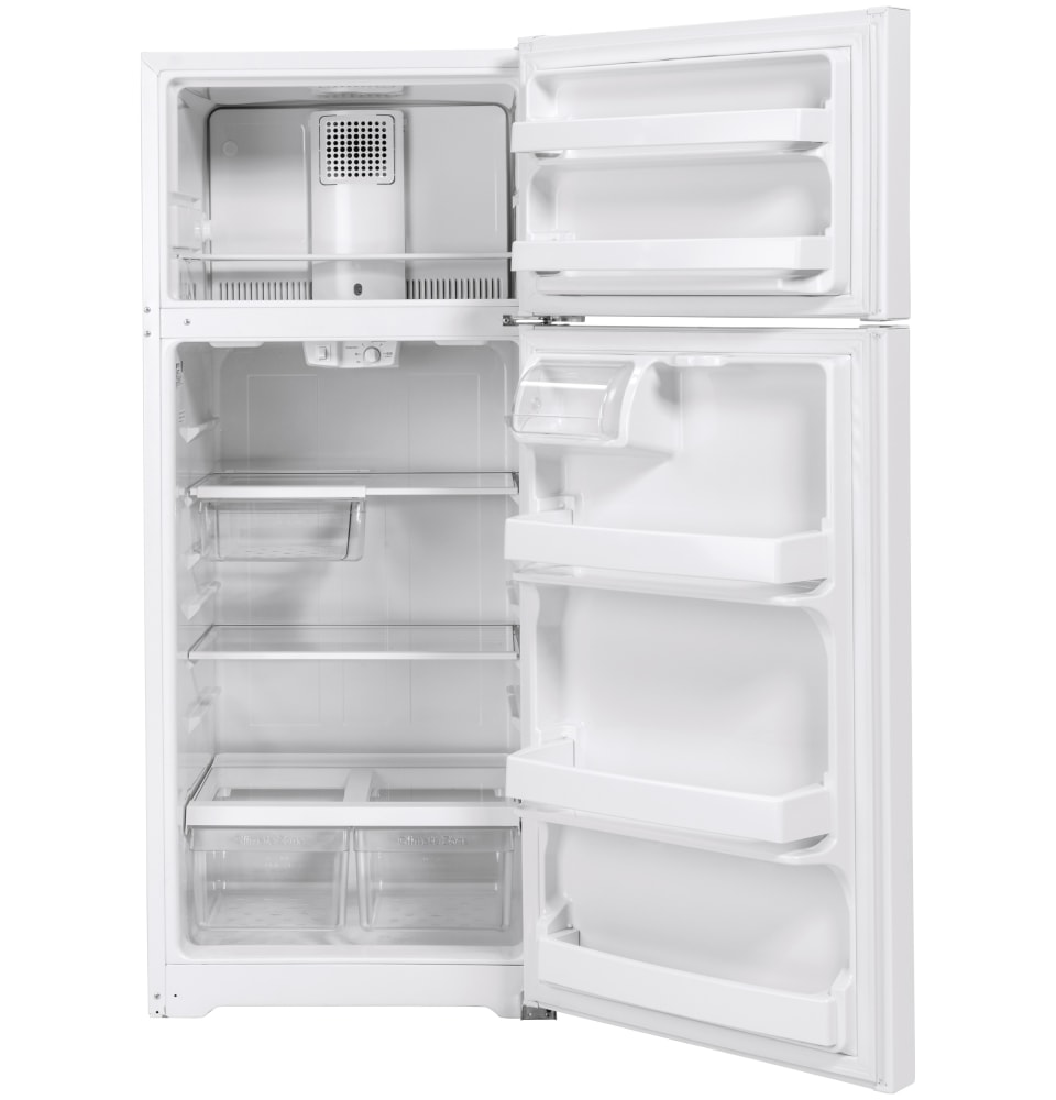GE 17.5 Cu. Ft. Top Freezer Refrigerator in Fingerprint Resistant