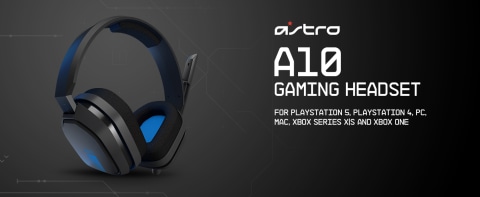 overse knus astronomi ASTRO A10 Console Gaming Headset for PlayStation 5 & PlayStation 4 with  Flip-to-Mute Microphone, Black/Blue - Walmart.com