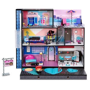 LOL Surprise OMG House Real Wood Dollhouse With 85+ Surprises for Kids Ages  8+