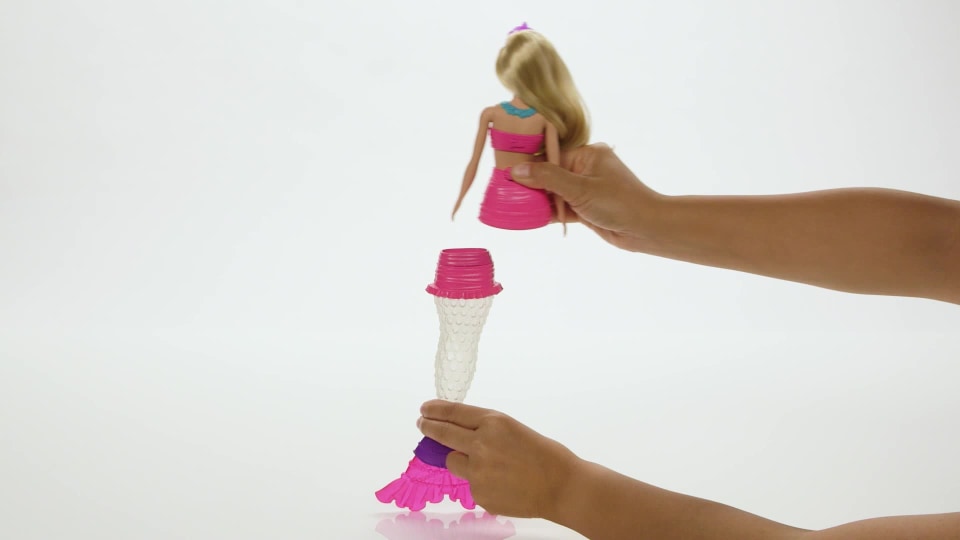 thumbnail video image 2 of Barbie Dreamtopia Slime Mermaid Doll with 2 Slime Packets, 2 of 7
