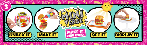 Mini Verse Make It Mini Foods Diner Series 3 #asmr #miniverse