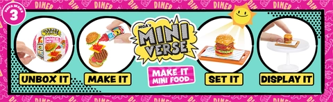 MGA's Miniverse Mini Food Diner ミニバース 3個 MGAs Miniverse Make It Mini Food Diner Mini – The MGA Shop