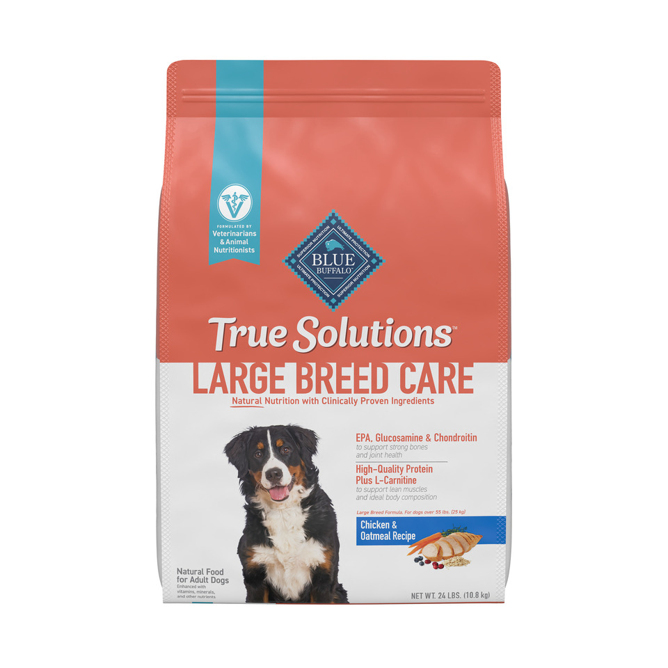 thumbnail video image 2 of Blue Buffalo True Solutions Large Breed Care Natural Dry Dog Food, Chicken, 24-lb. Bag, 2 of 13