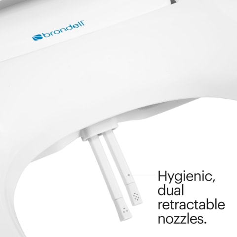 Hygienic, dual retractable nozzles.