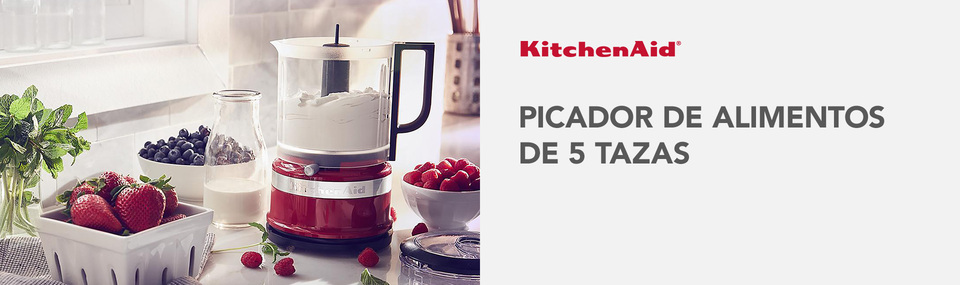 KitchenAid - Procesador de alimentos con accesorio de taza, Empire Red