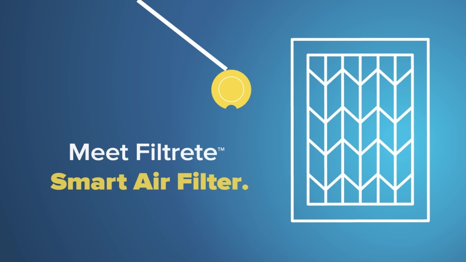 thumbnail video image 2 of Filtrete by 3M, Smart 14x25x1, MERV 12, Allergen, Bacteria & Virus HVAC Air and Furnace Filter, Captures Allergens, Bacteria, Viruses, 1500 MPR, 4 Filters, 2 of 17