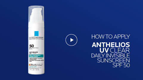 thumbnail video image 2 of La Roche-Posay Anthelios UV Clear Sunscreen SPF 50, 1.7 fl oz, 2 of 11
