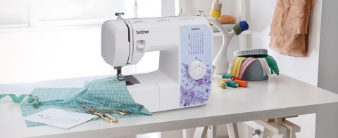 Brother XM2701 Lightweight, Full-Featured Sewing Machine with 27 Stitches,  1-Step Auto-Size Buttonholer, 6 Sewing Feet, and Instructional DVD