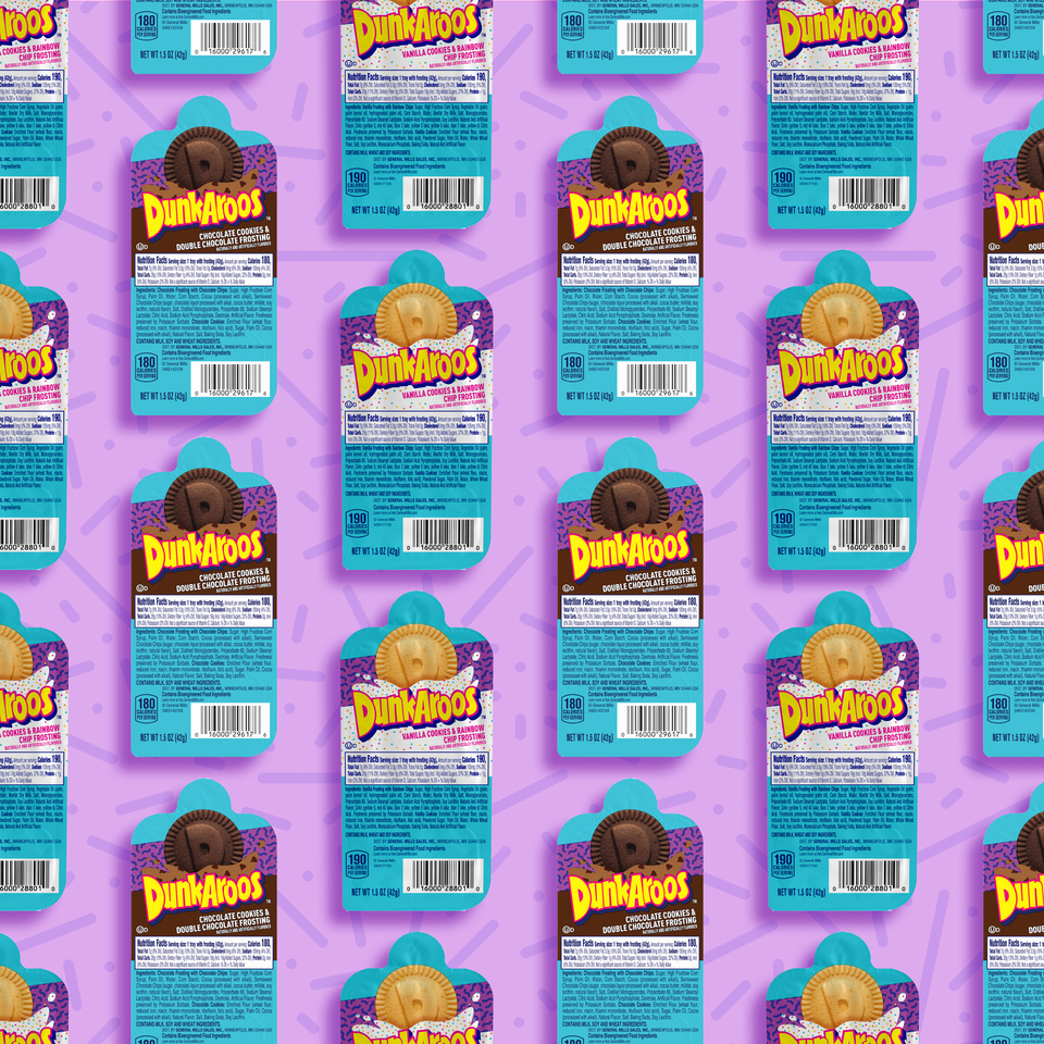 Dunkaroos Vanilla Cookies and Rainbow Chip Frosting, 1 oz, 10 ct