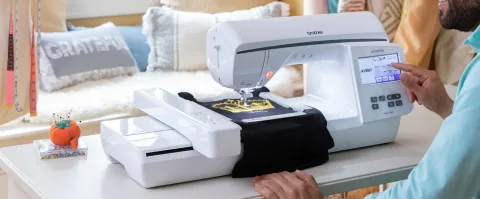 machine on a table in a room setting 