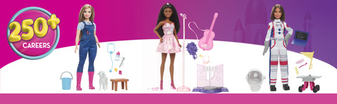 Barbie 65th Anniversary Doll & 10 Accessories, Pop Star Set with Brunette  Singer Doll, Stage with Moving Feature & More