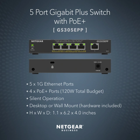 Netgear Business GS305EPP Ethernet Switch | Dell USA