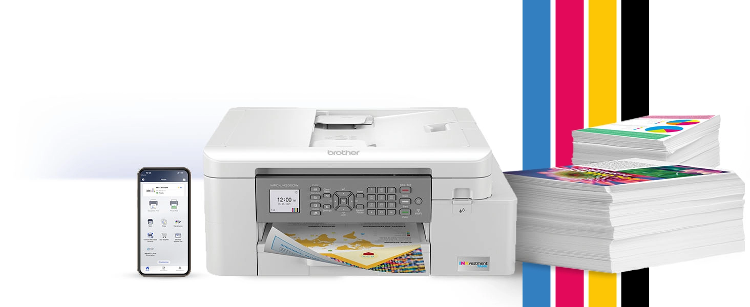 Brother MFC-J4410DW 4 in 1 Stampante Copiatrice Scanner Fax, Multifunzione Business Ink-Jet a