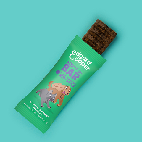 Edgard & Cooper Bestie Biscuits Crunchy Dog Treats - Plant-Based Recipe  with Apple, 14.1 oz