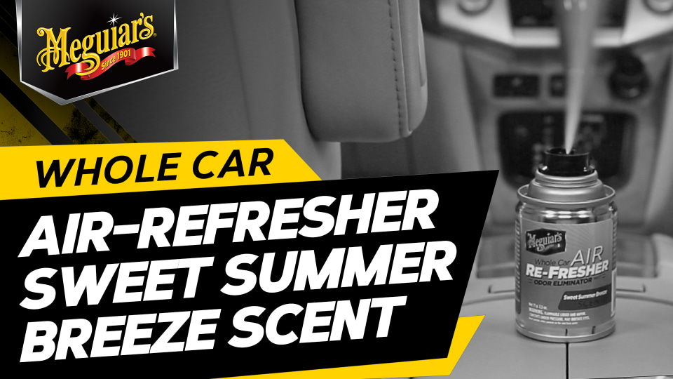 Meguiar's G16602 Whole Car Air Re-Fresher Odor Eliminator Sweet Summer  Breeze Scent, 2 oz 
