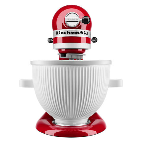 KitchenAid Ice Cream Maker Attachment - Excludes 7, 8, and most 6 Quart  Models, Fits 5 to 6 quart Mixers: Kitchenaid Mixer Attachments: Home &  Kitchen 