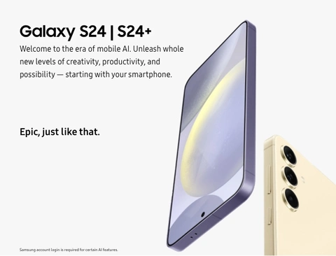 Samsung Galaxy S24+ Unlocked Phone, 512GB, 50MP, Long Samsung Galaxy S24+ Unlocked Phone, 512GB, 50MP, Long